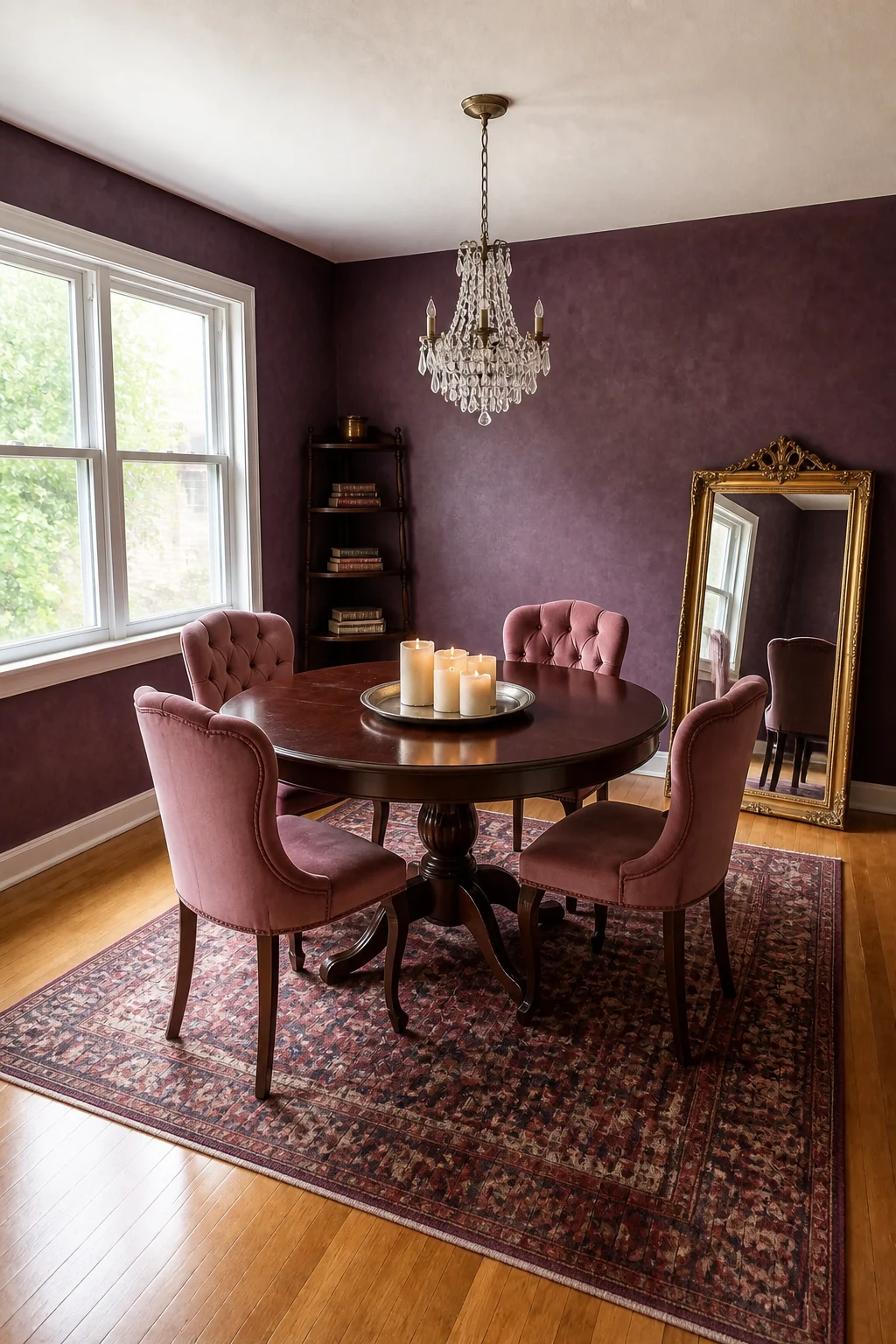 The same room styled as Plum & Velvet Vintage