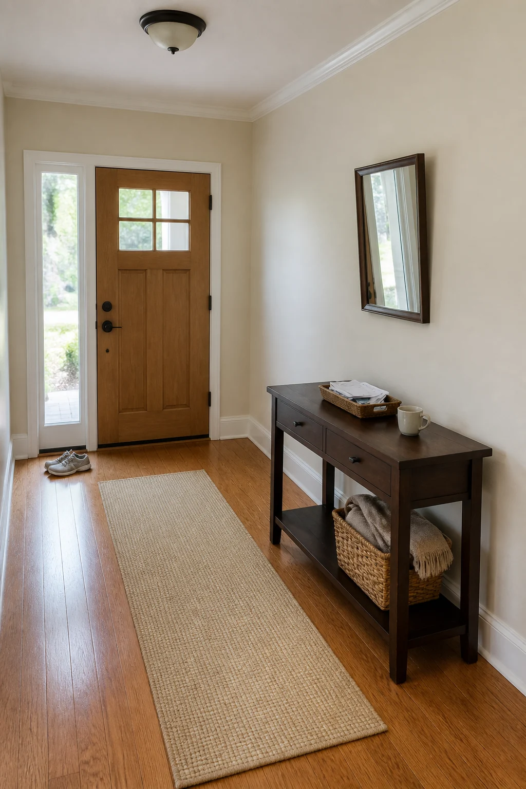 Base room before the Early Spring Sage styling