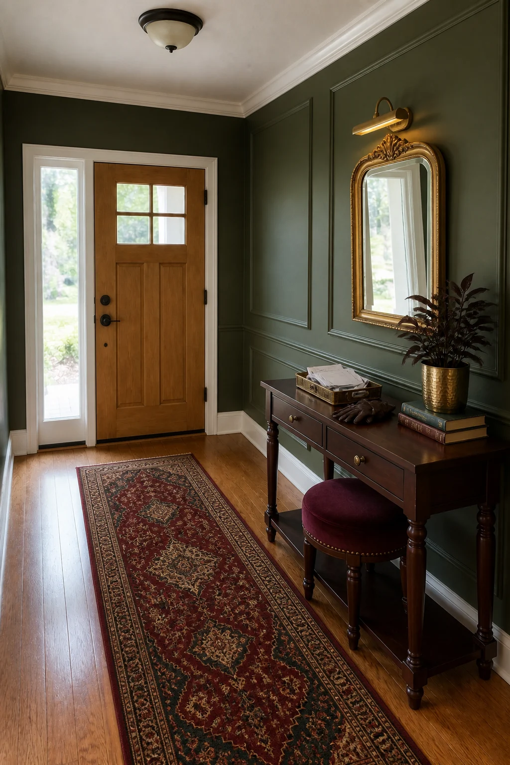 The same room styled as Moody Autumn