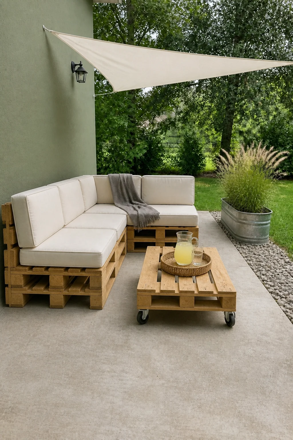 The same room styled as The Weekend DIY Oasis