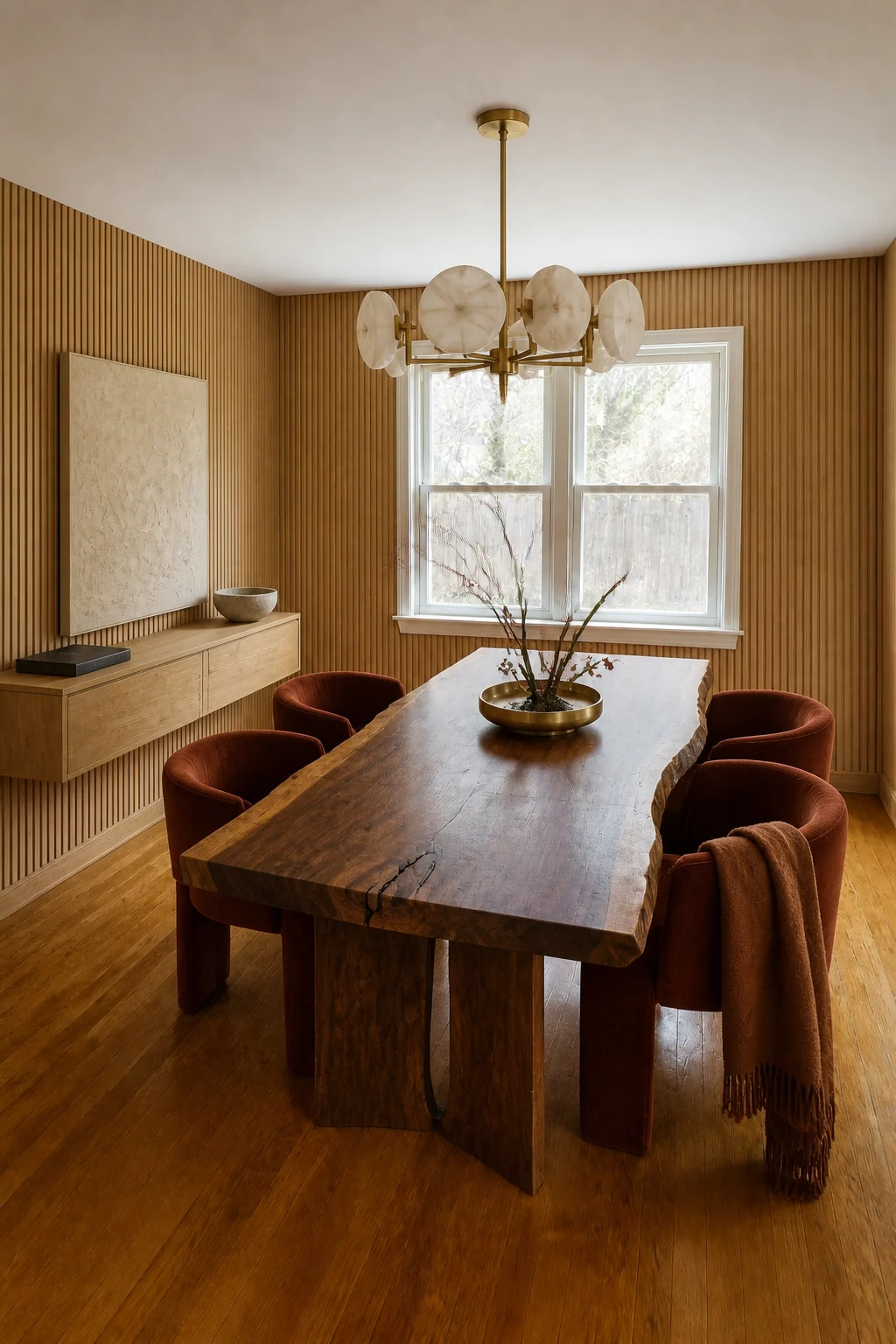 The same room styled as Bespoke Artisan Craft