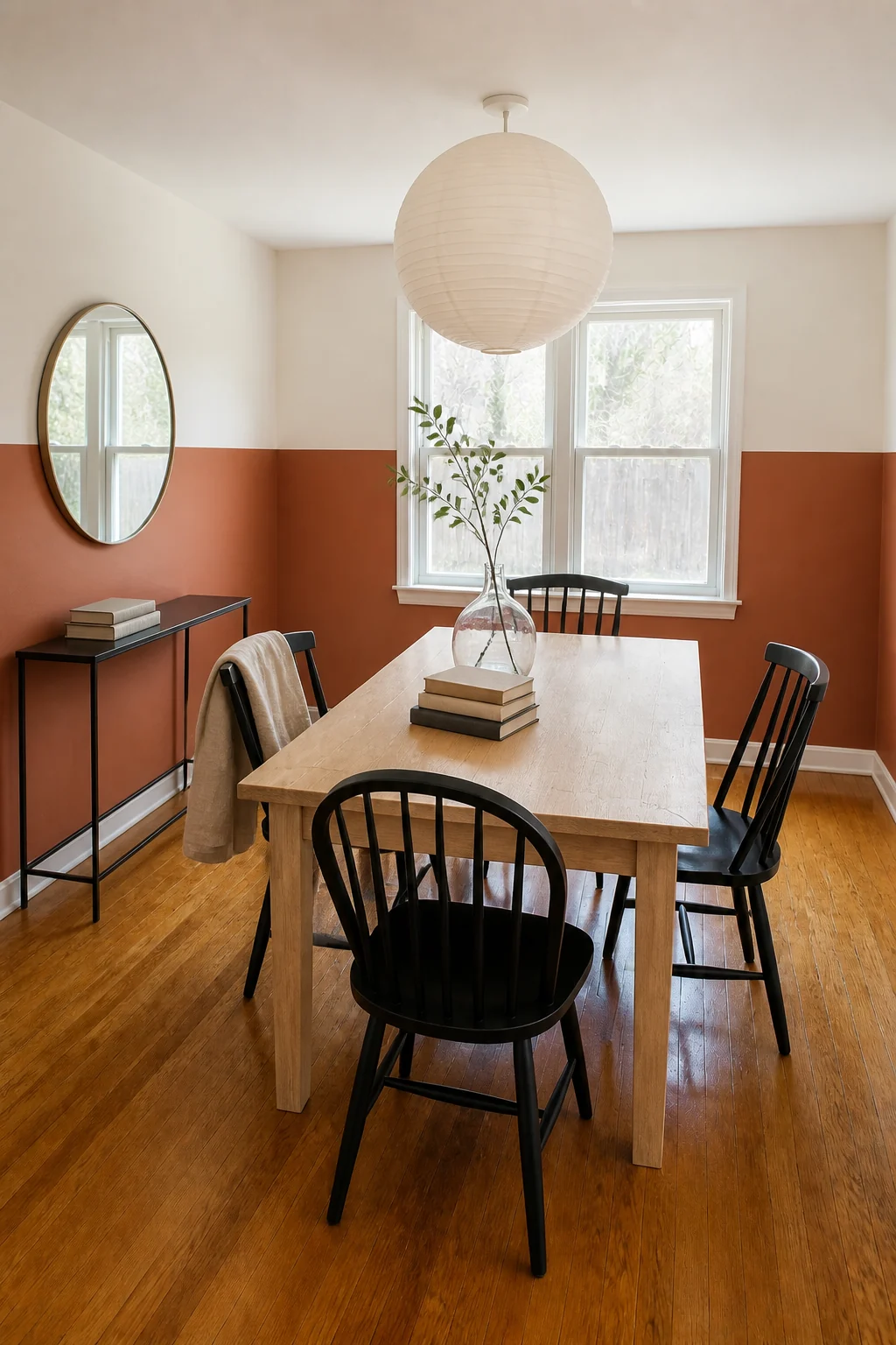 The same room styled as DIY Paint Refresh
