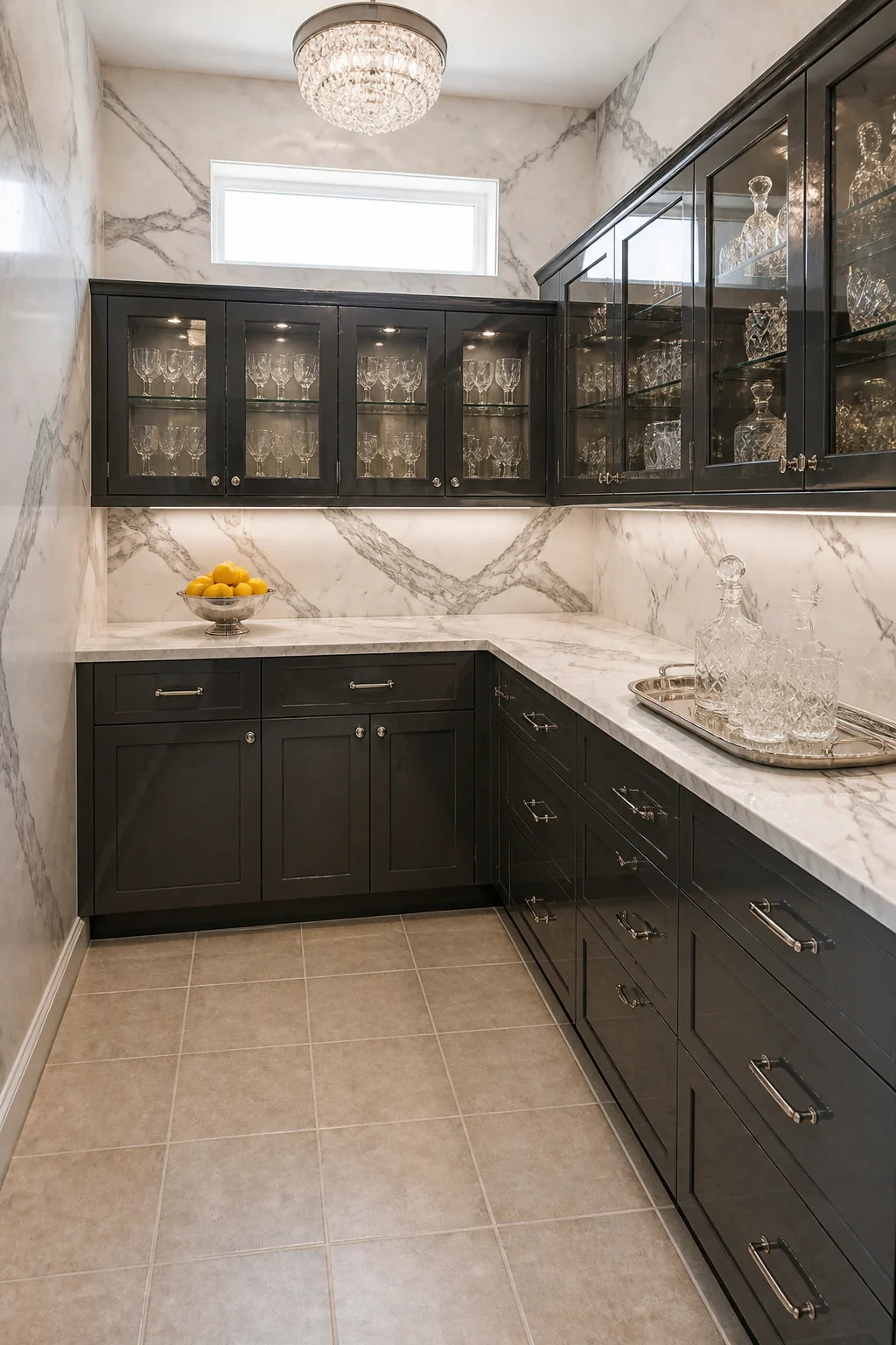 The same room styled as The $25,000 Luxury Butler's