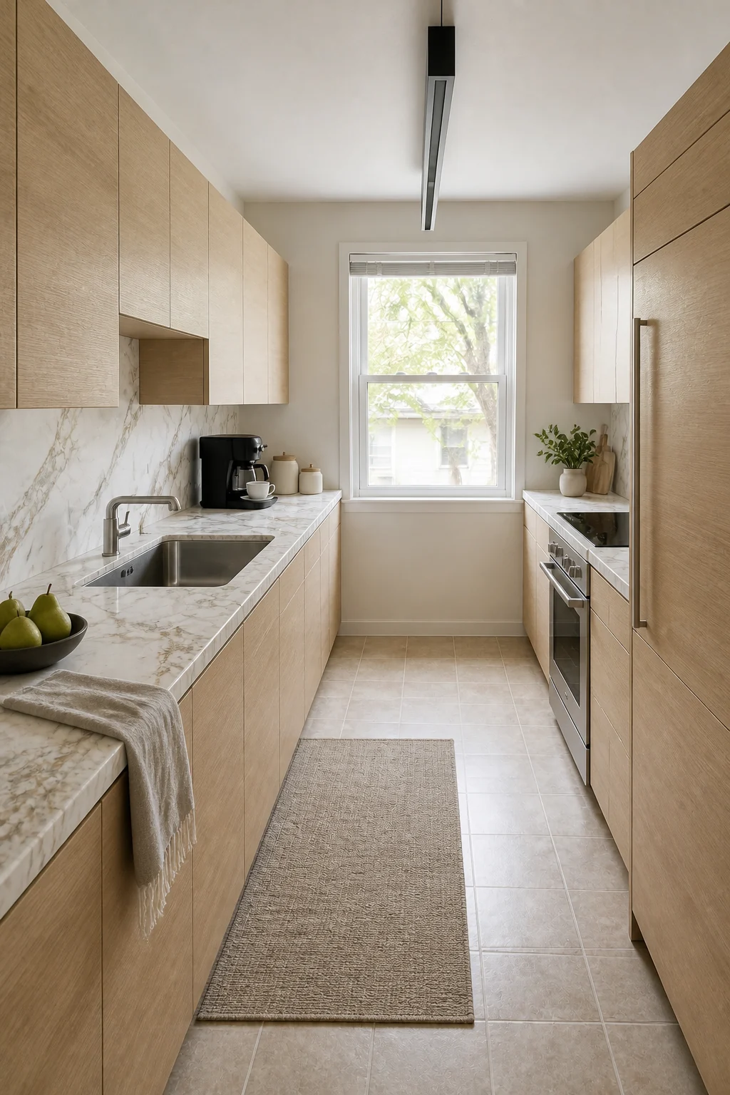 The same room styled as The $70,000 Architectural Modern
