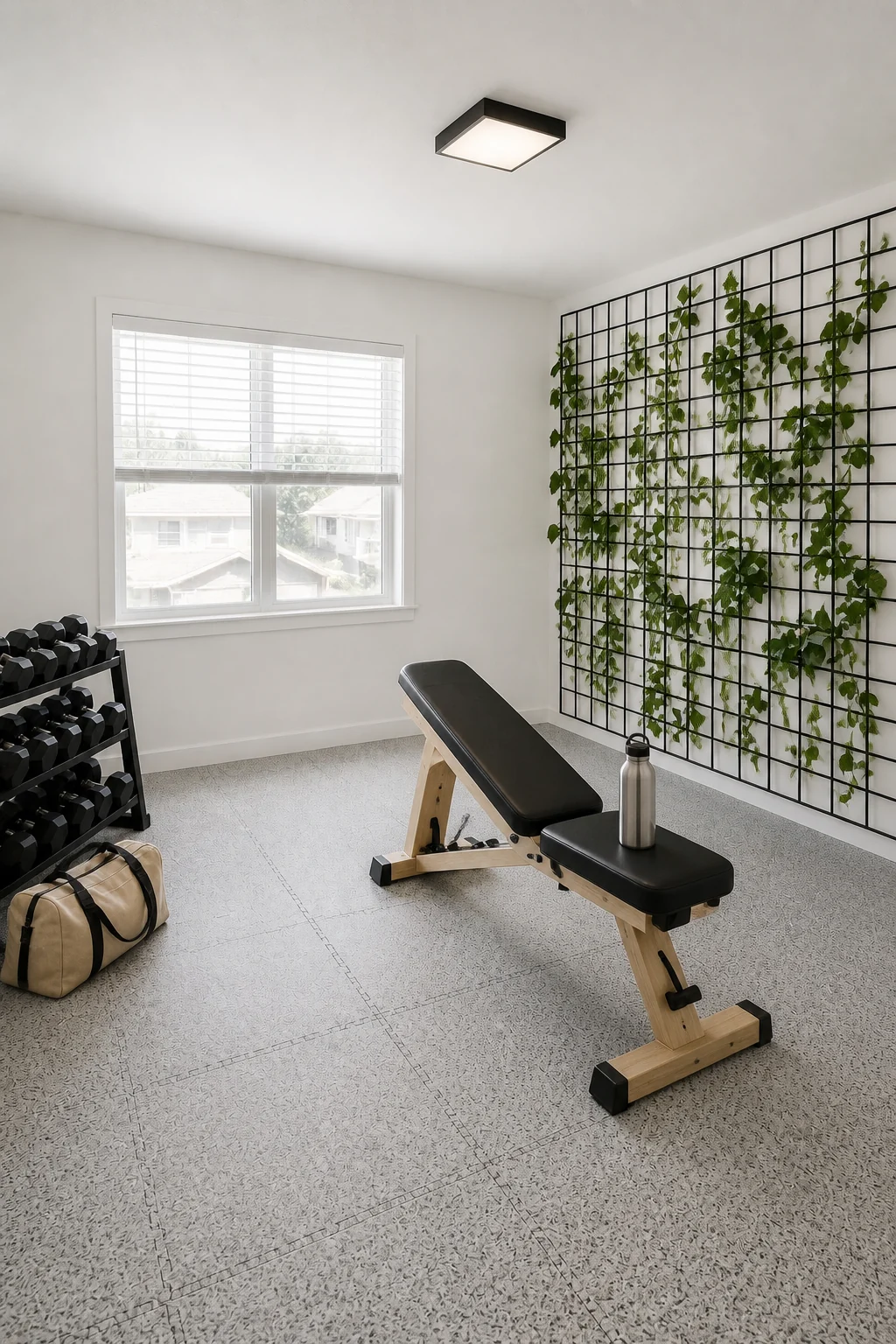The same room styled as Modern Conservatory