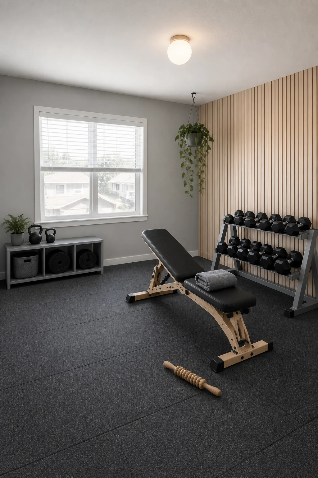 The same room styled as Nordic Forest