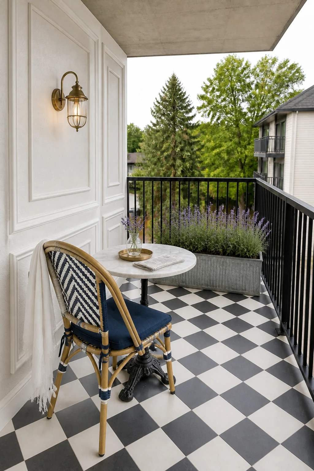 The same room styled as Parisian Chic