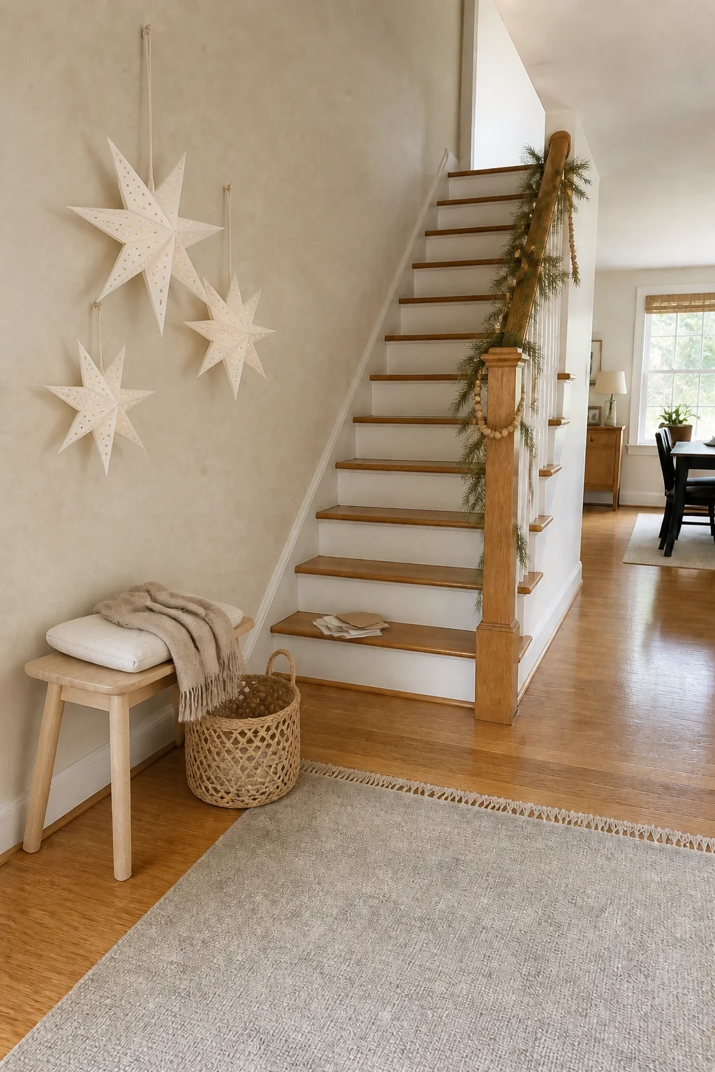 The same room styled as Scandi Minimalist