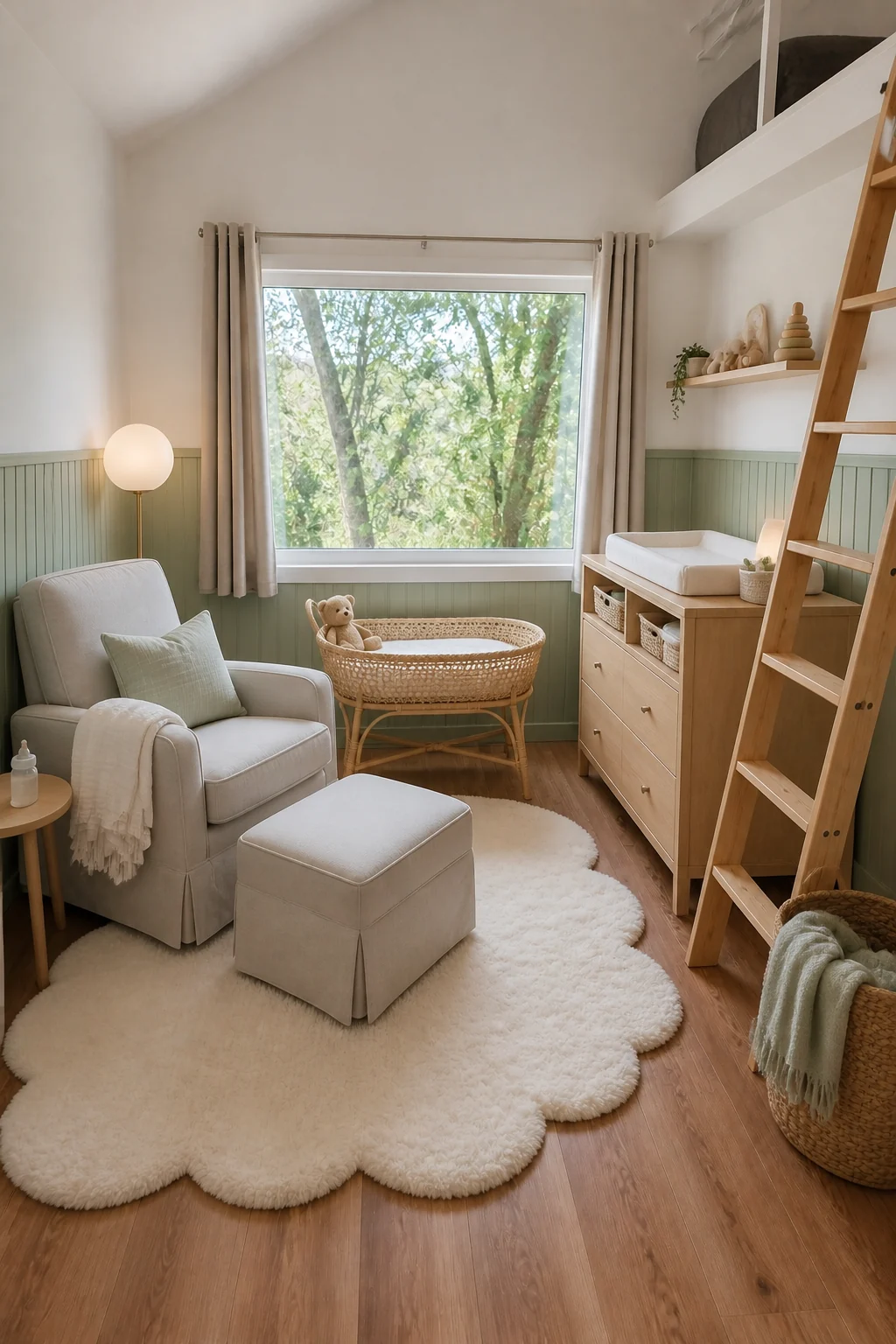 The same room styled as New Parents
