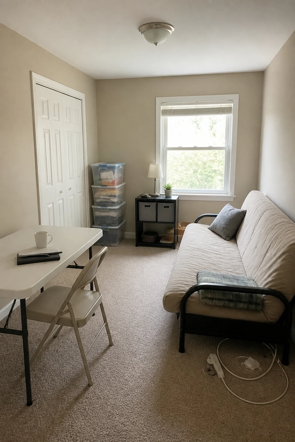 Base room before the Scandi Minimalist styling