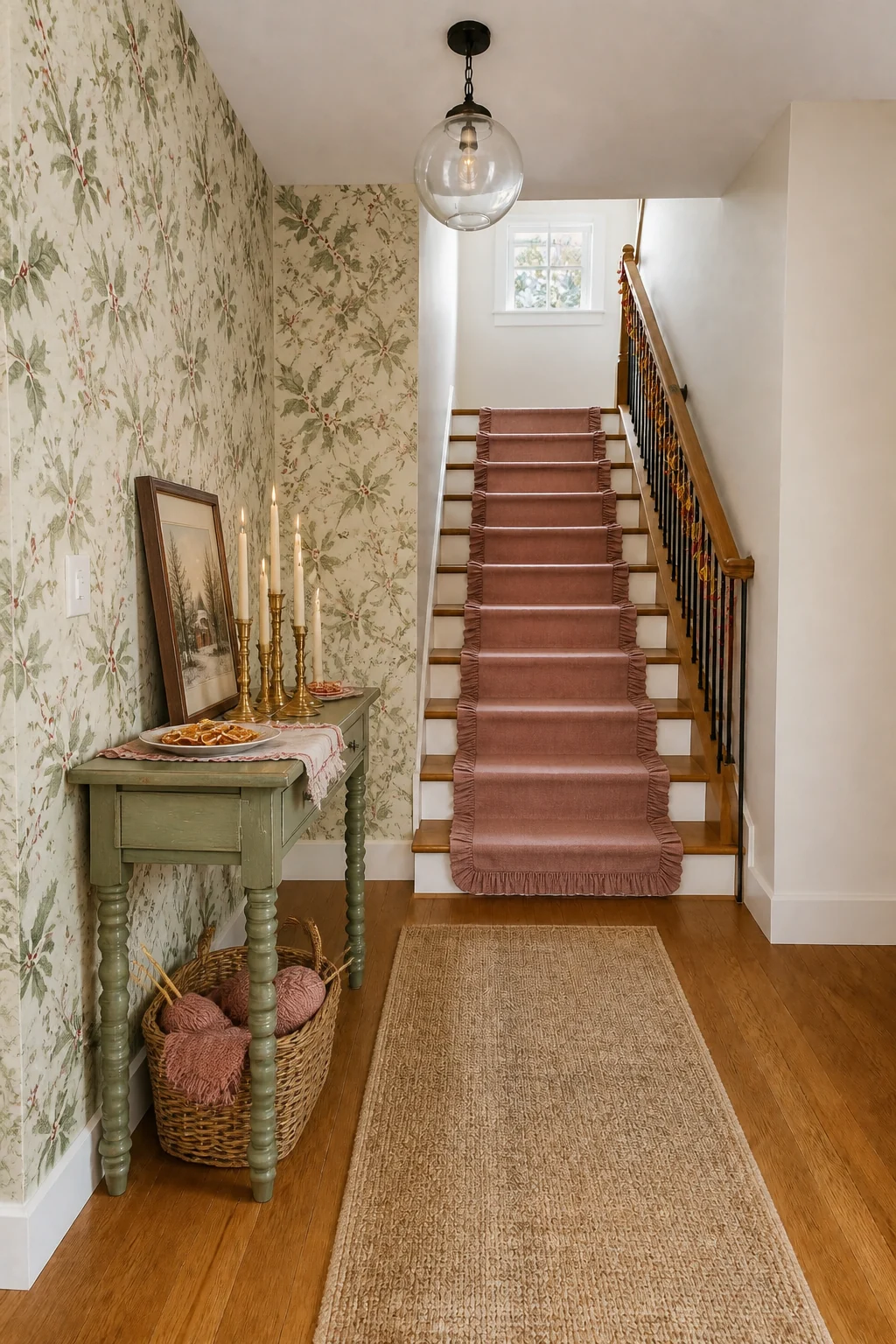 The same room styled as Cottagecore