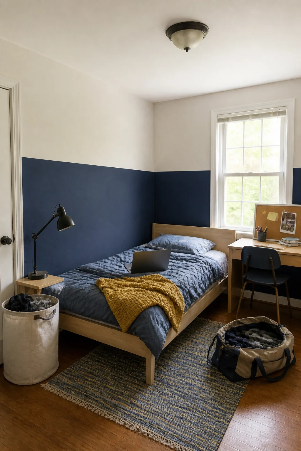 The same room styled as The College Student