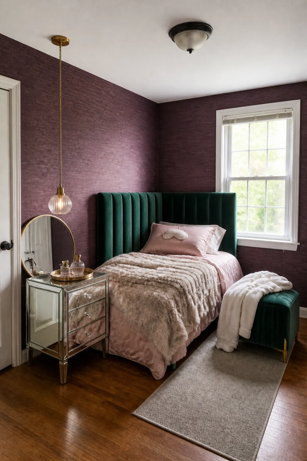The same room styled as The Glamorous Aunt