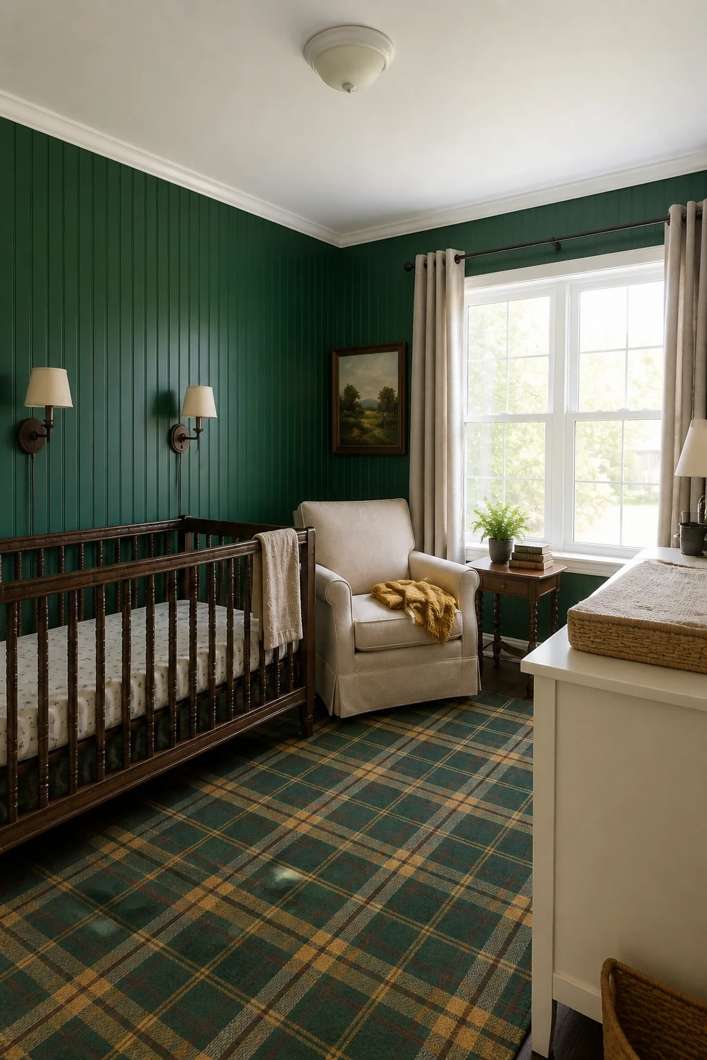 The same room styled as St. Patrick's Heritage