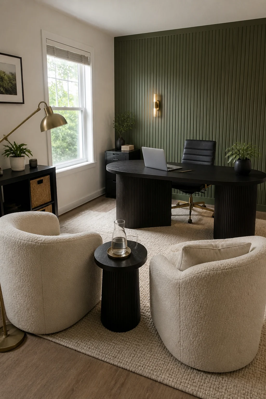 The same room styled as The Client Meeting Studio
