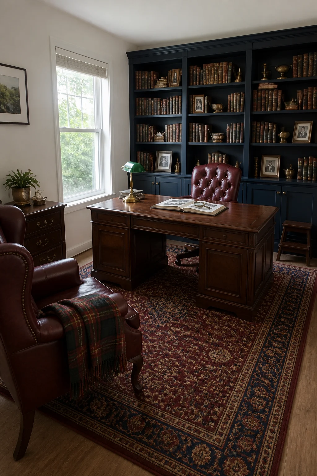 The same room styled as The Personal Library