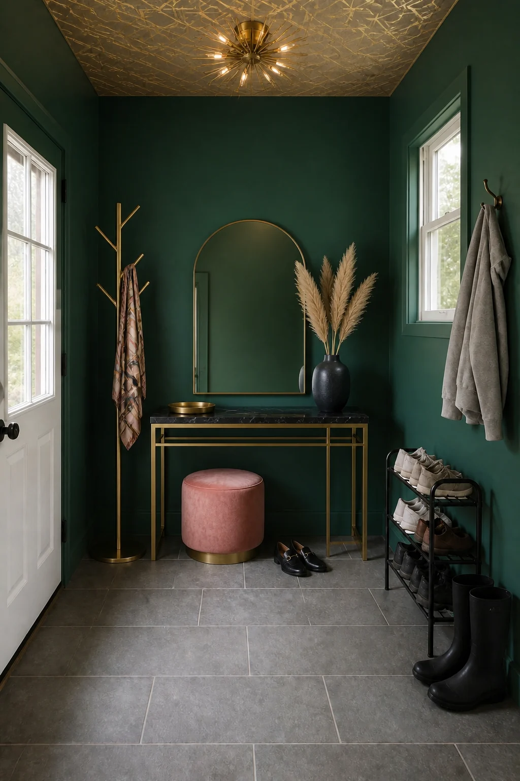 The same room styled as Jewel-Box Deco