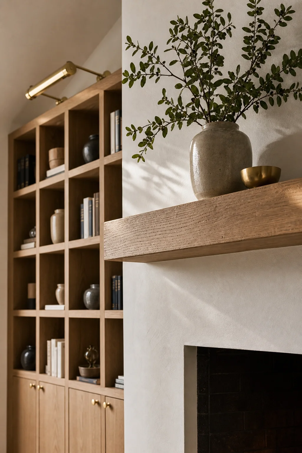 Introducing scattered metallic glints in the finished living room