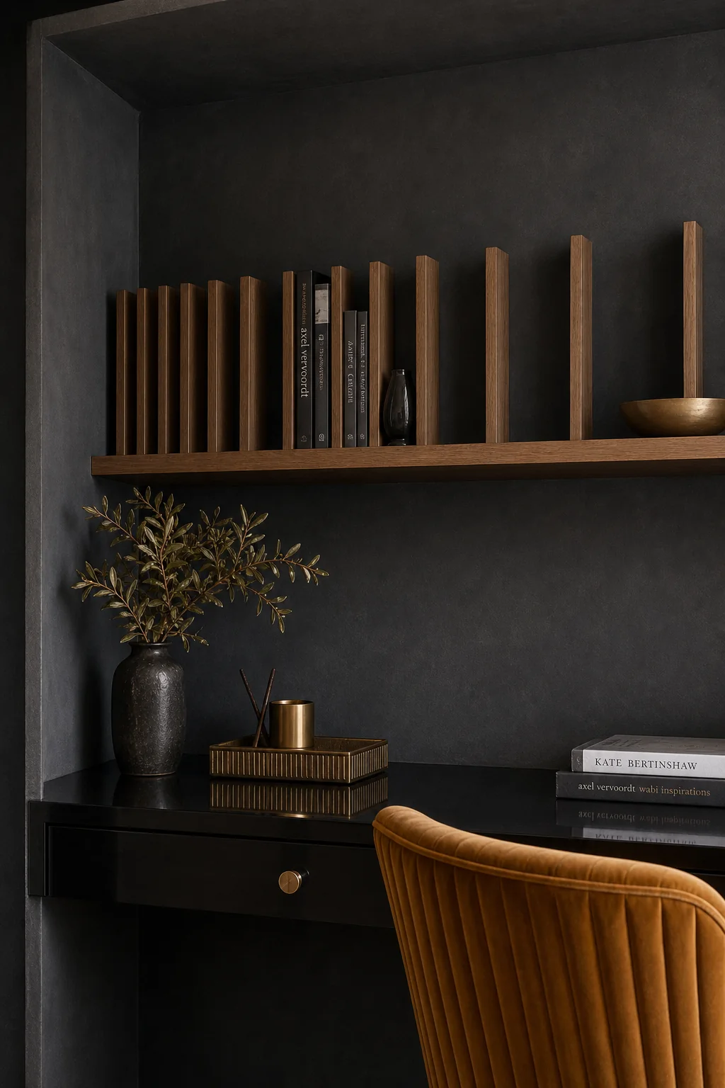 Carving out the dark matrix in the finished study nook