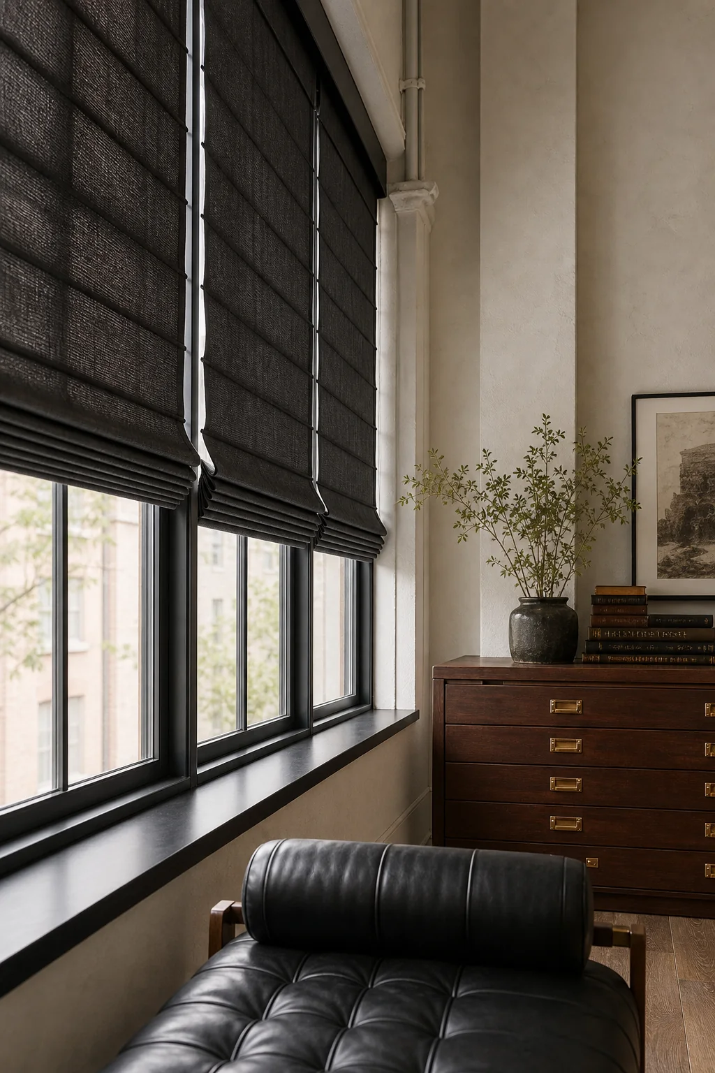 Controlling Light with Precision in the finished artist studio room