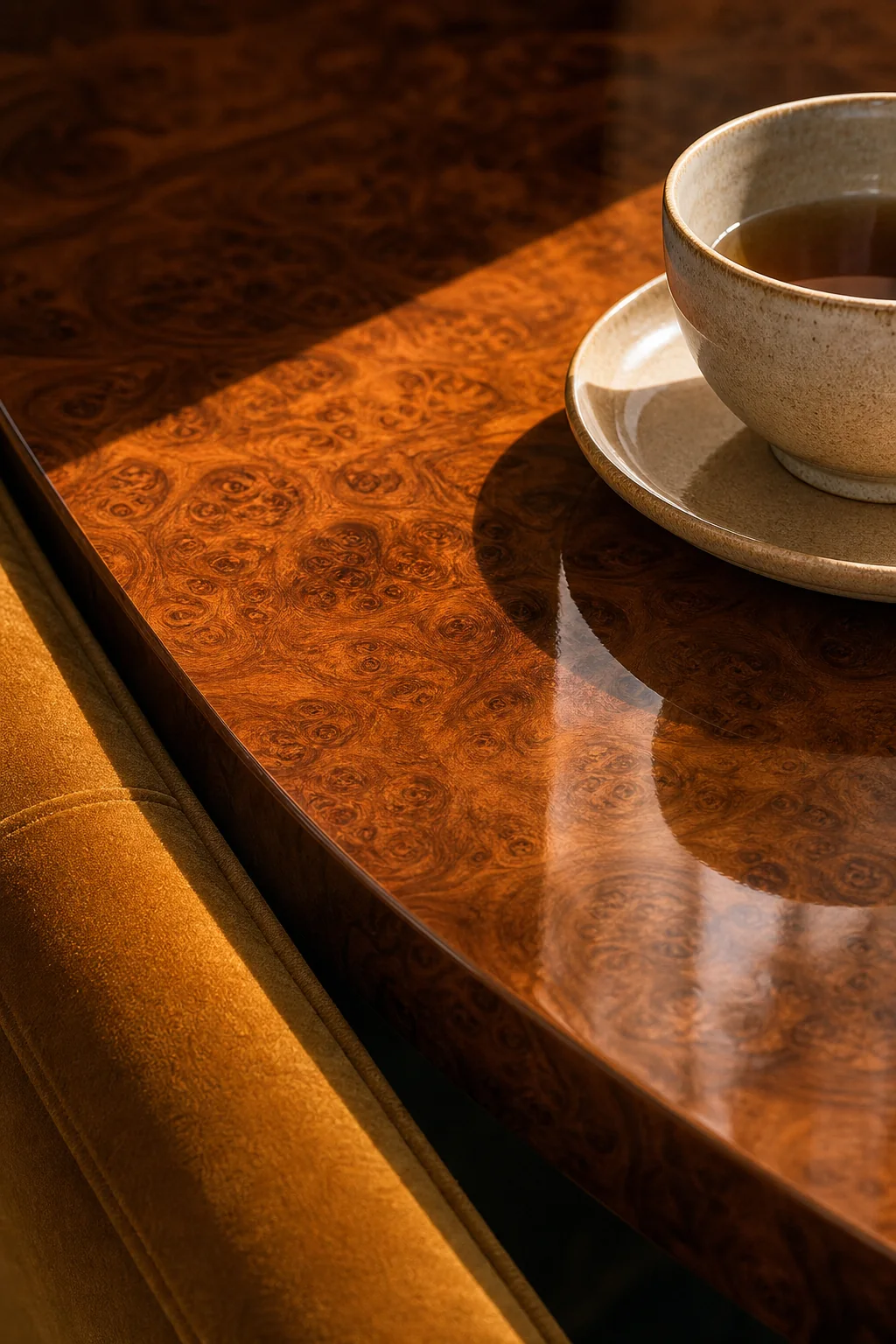 Catching the morning light in the finished breakfast room