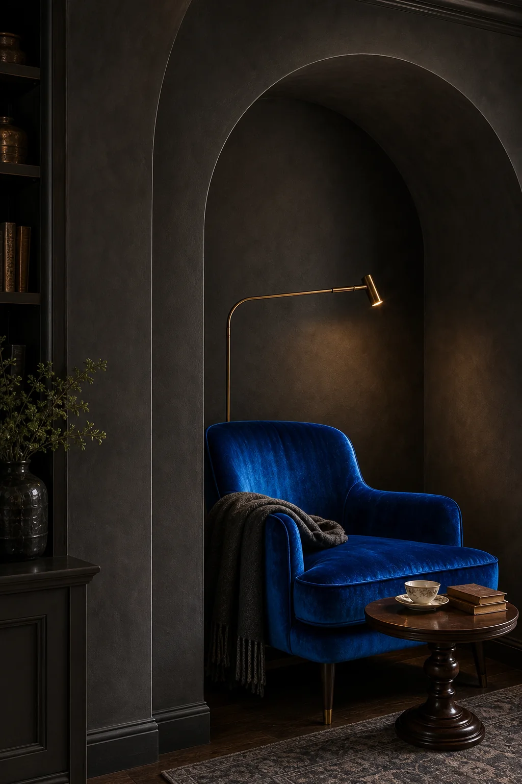 Carving Out the Protective Shell in the finished reading nook