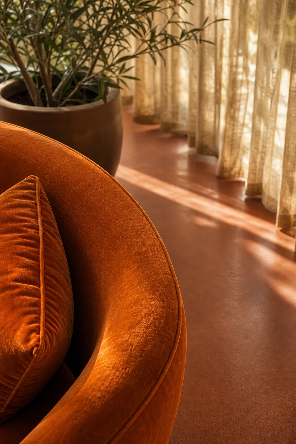 Capturing the Amber Glow in the finished conservatory