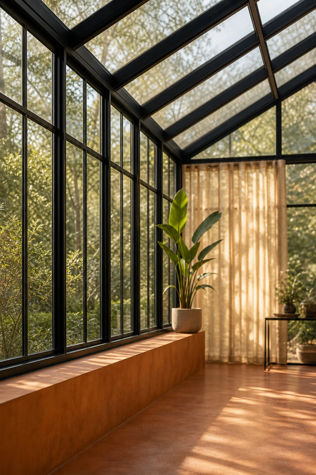 Framing the Luminous Expanse in the finished conservatory