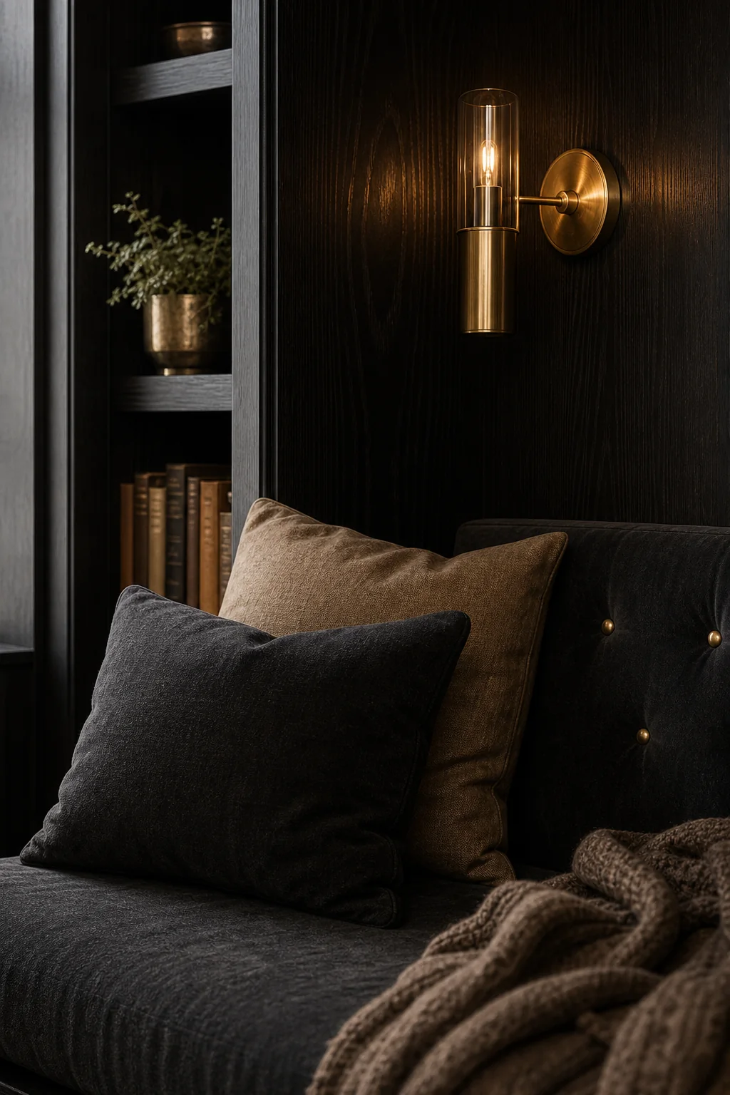 Constellations in the dark in the finished reading nook