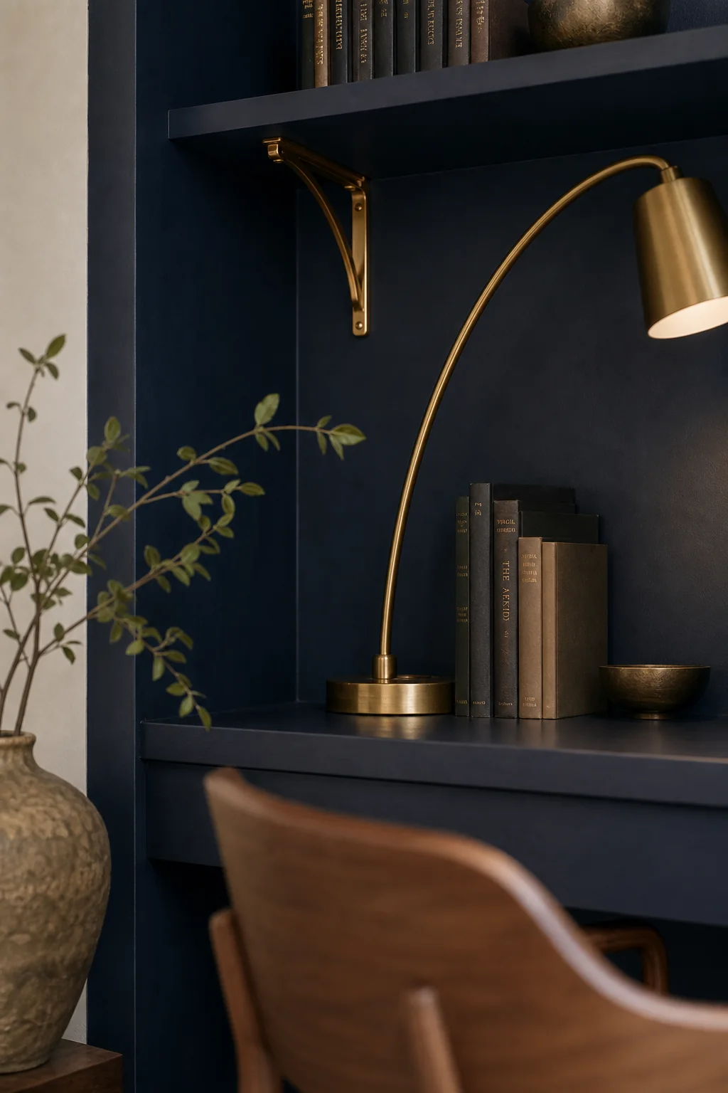 Charting the Brass Meridian in the finished study alcove