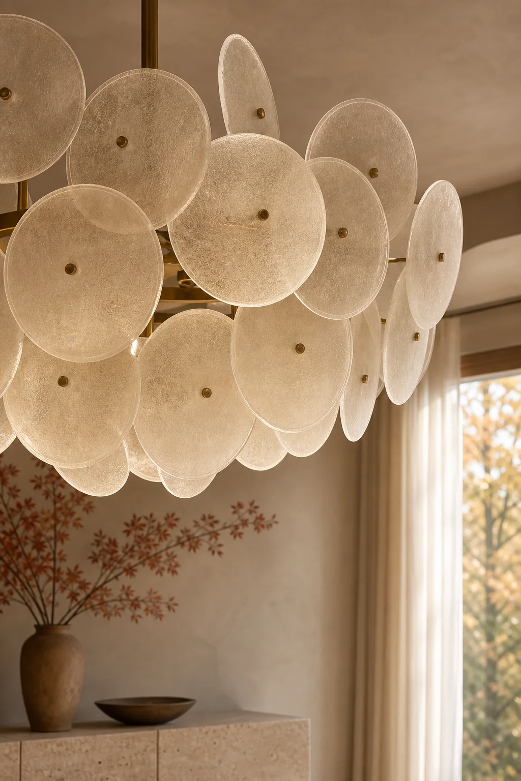 Translating crystalline grain into tactile surfaces in the finished dining room