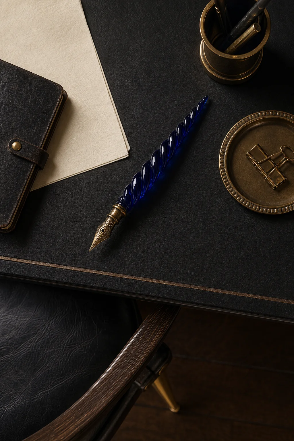 Anchoring with Sharp Points in the finished writing nook