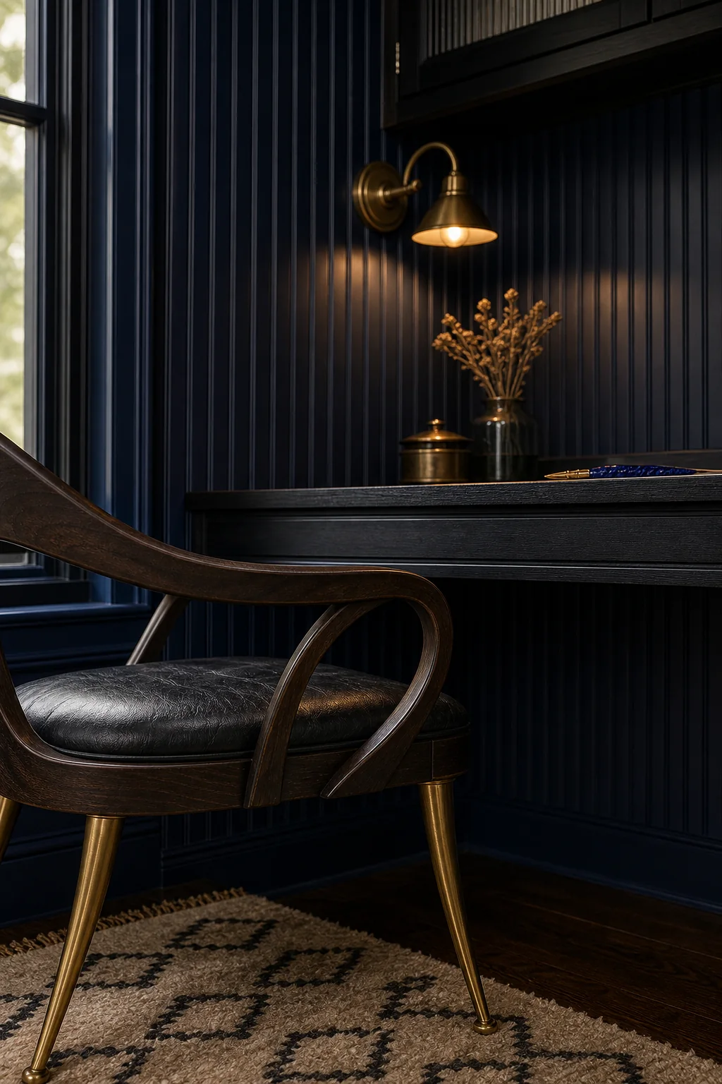Illuminating the Shadows in the finished writing nook