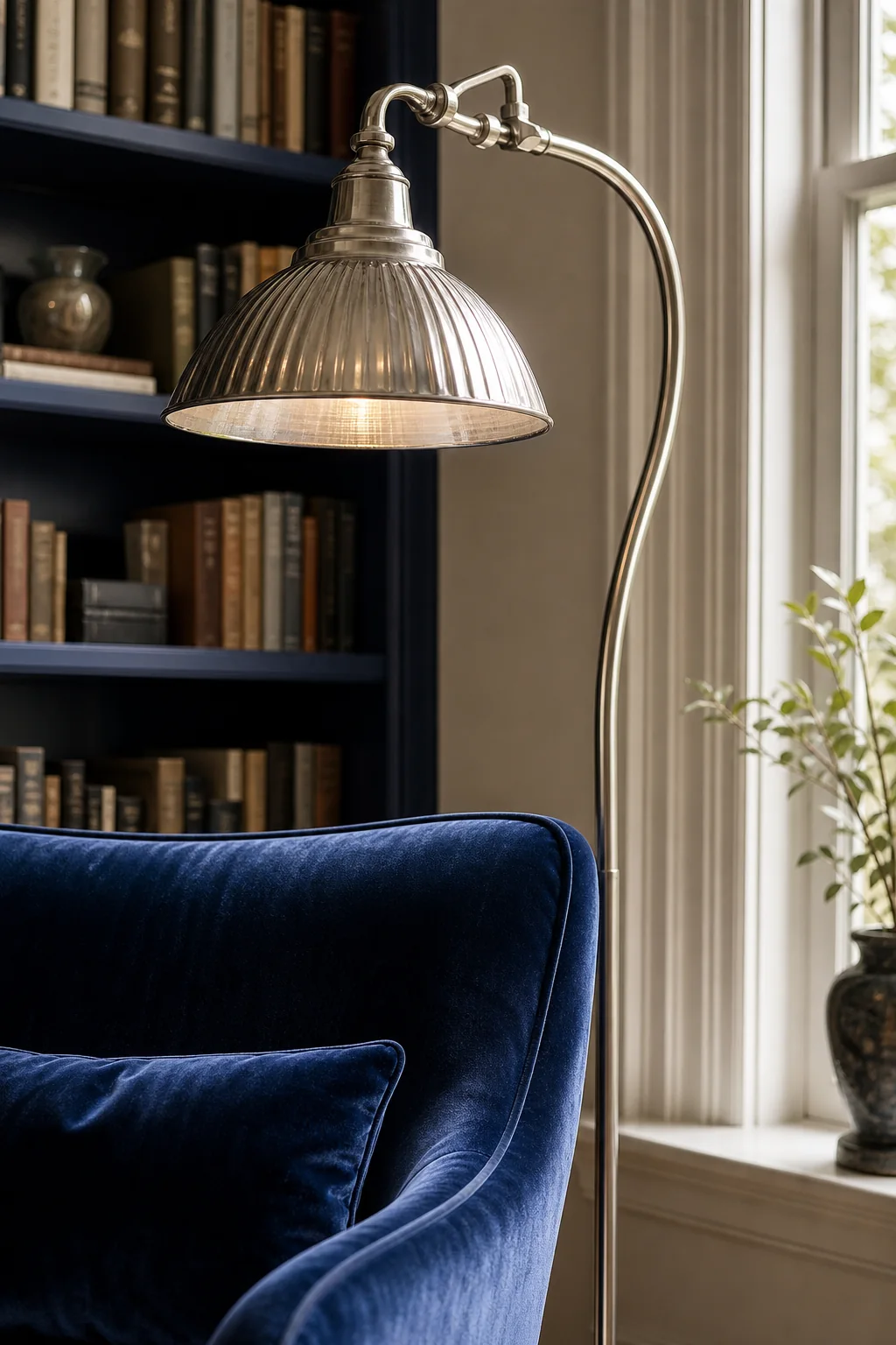 Translating Vitreous Luster into Textiles in the finished home library