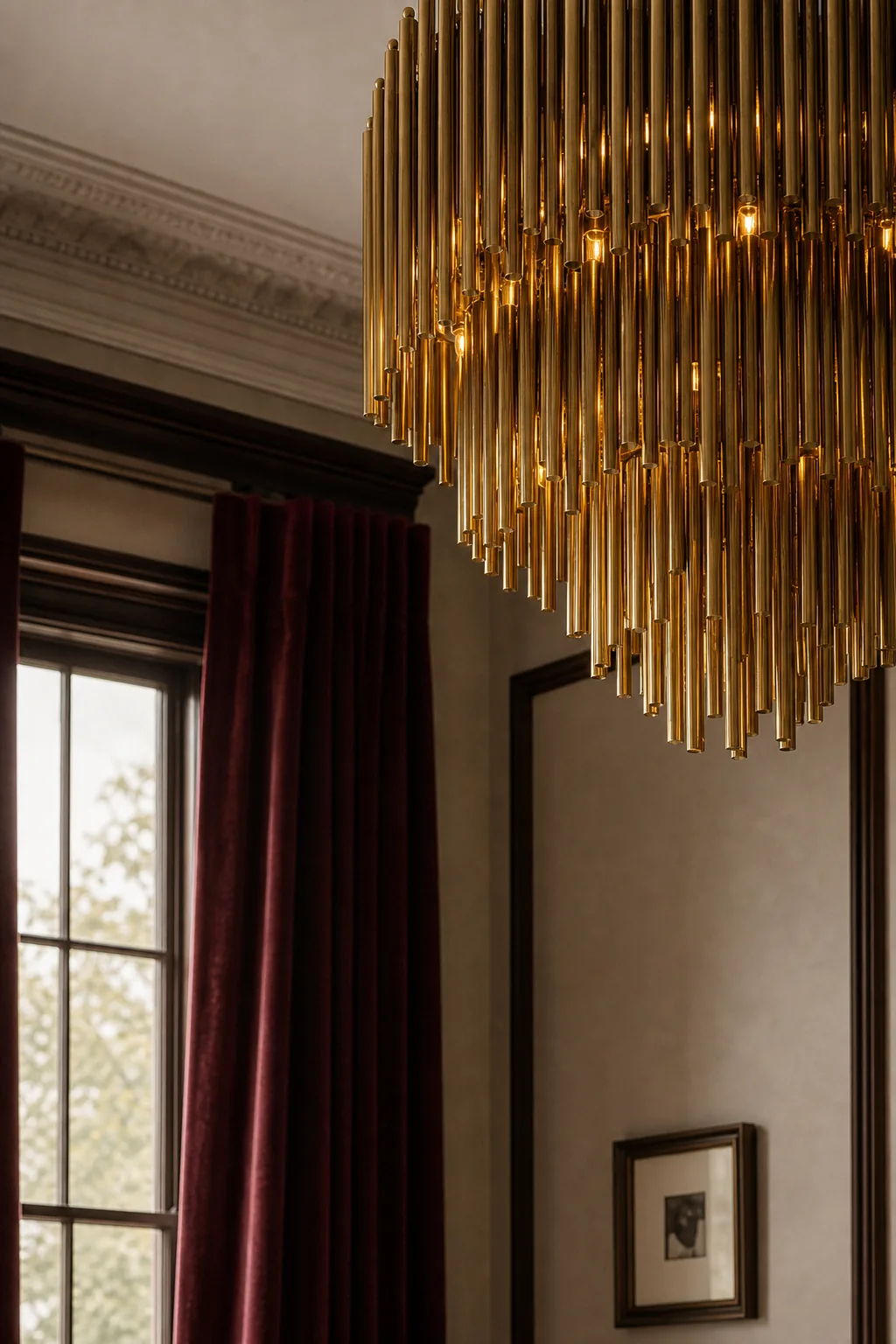 Balancing Plush Velvet and Matte Plaster in the finished parlor