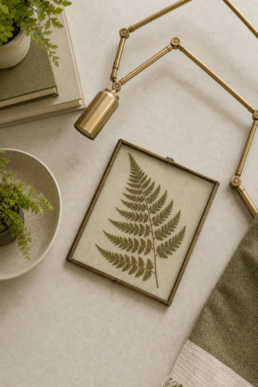 Introducing Branching Geometry in the finished sunroom plant nook