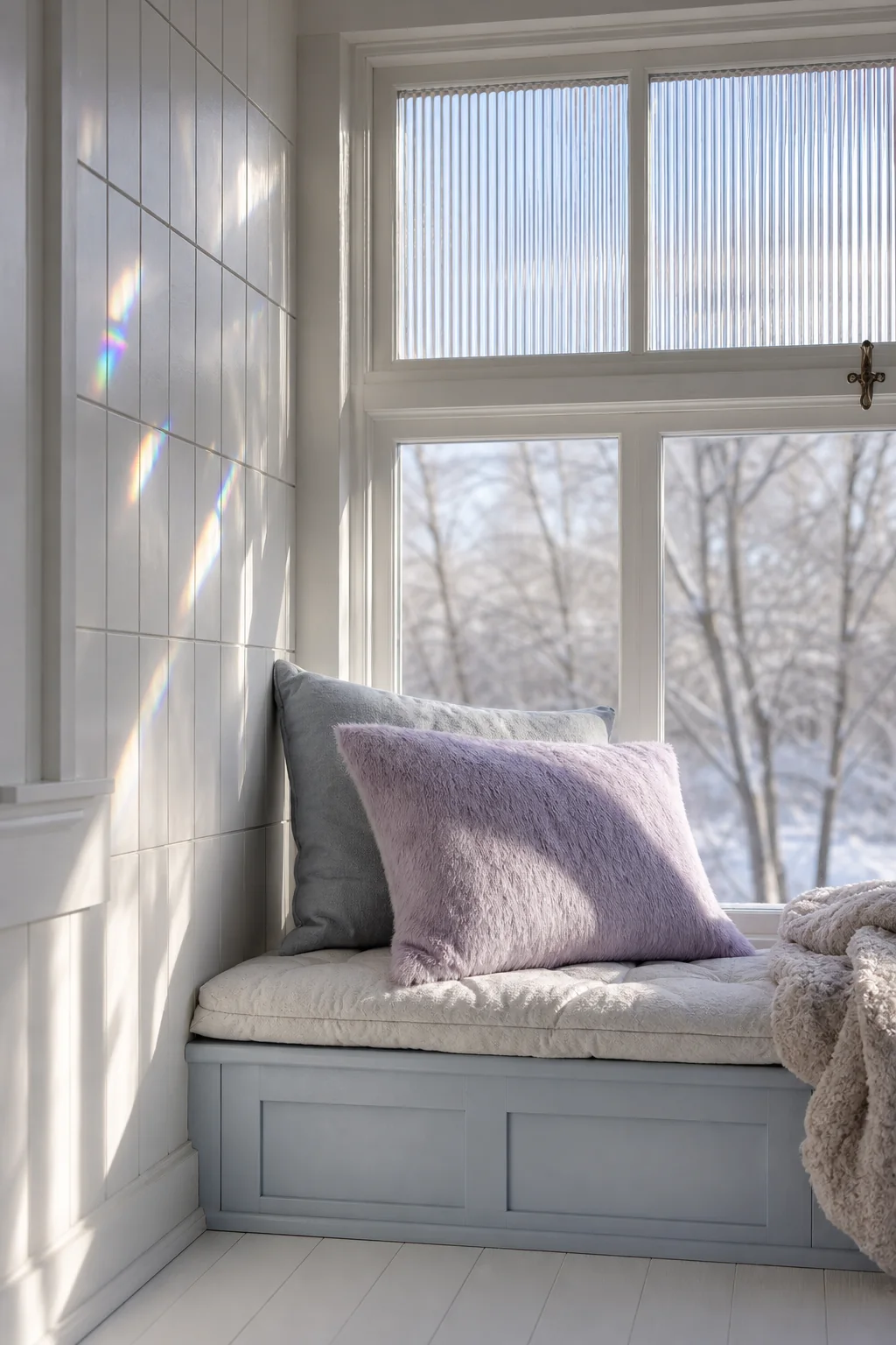 Harnessing the winter sun in the finished winter porch nook