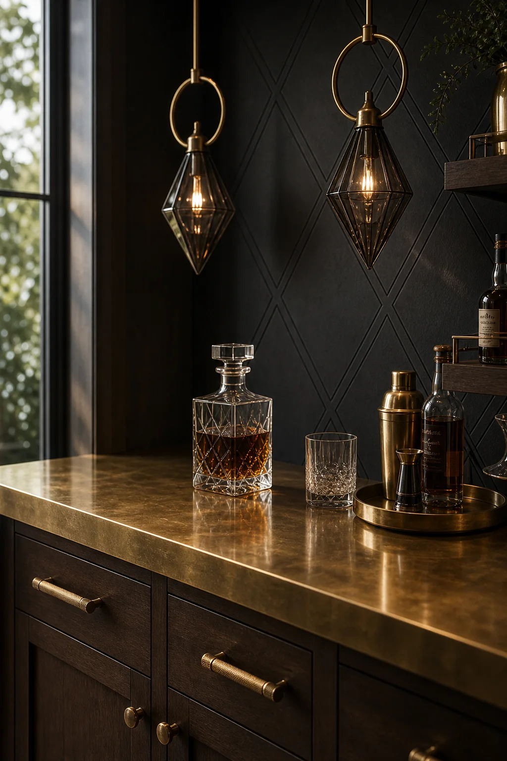 Heavy Metal in the finished cocktail corner bar