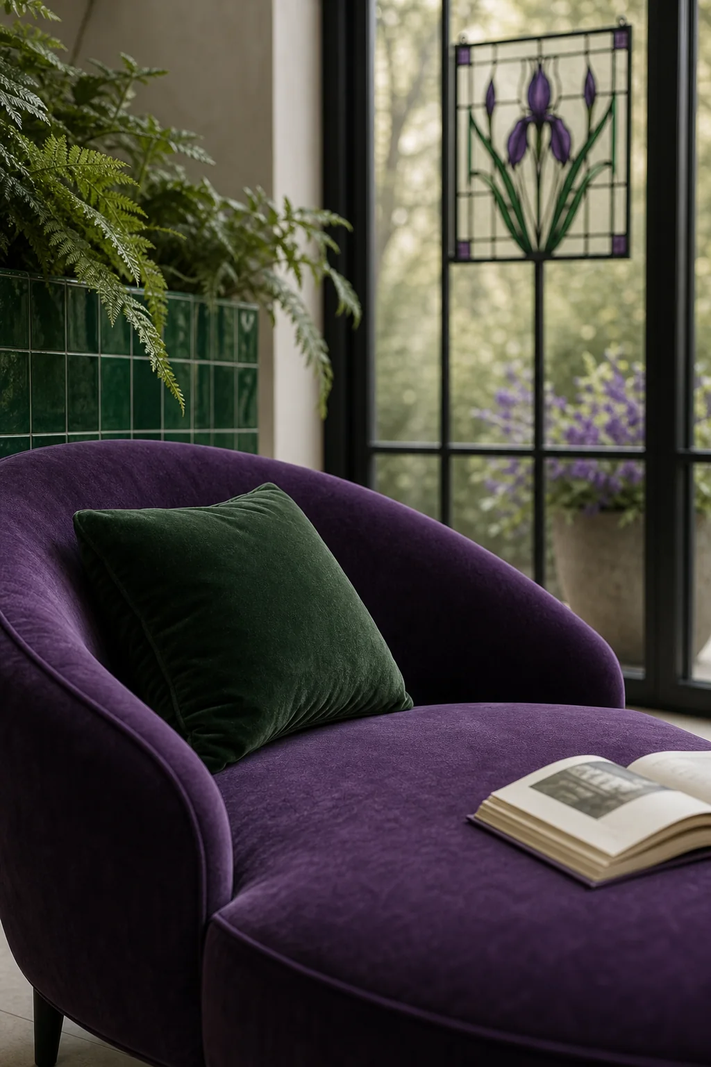 Translating Jewel-Toned Translucence in the finished glass conservatory