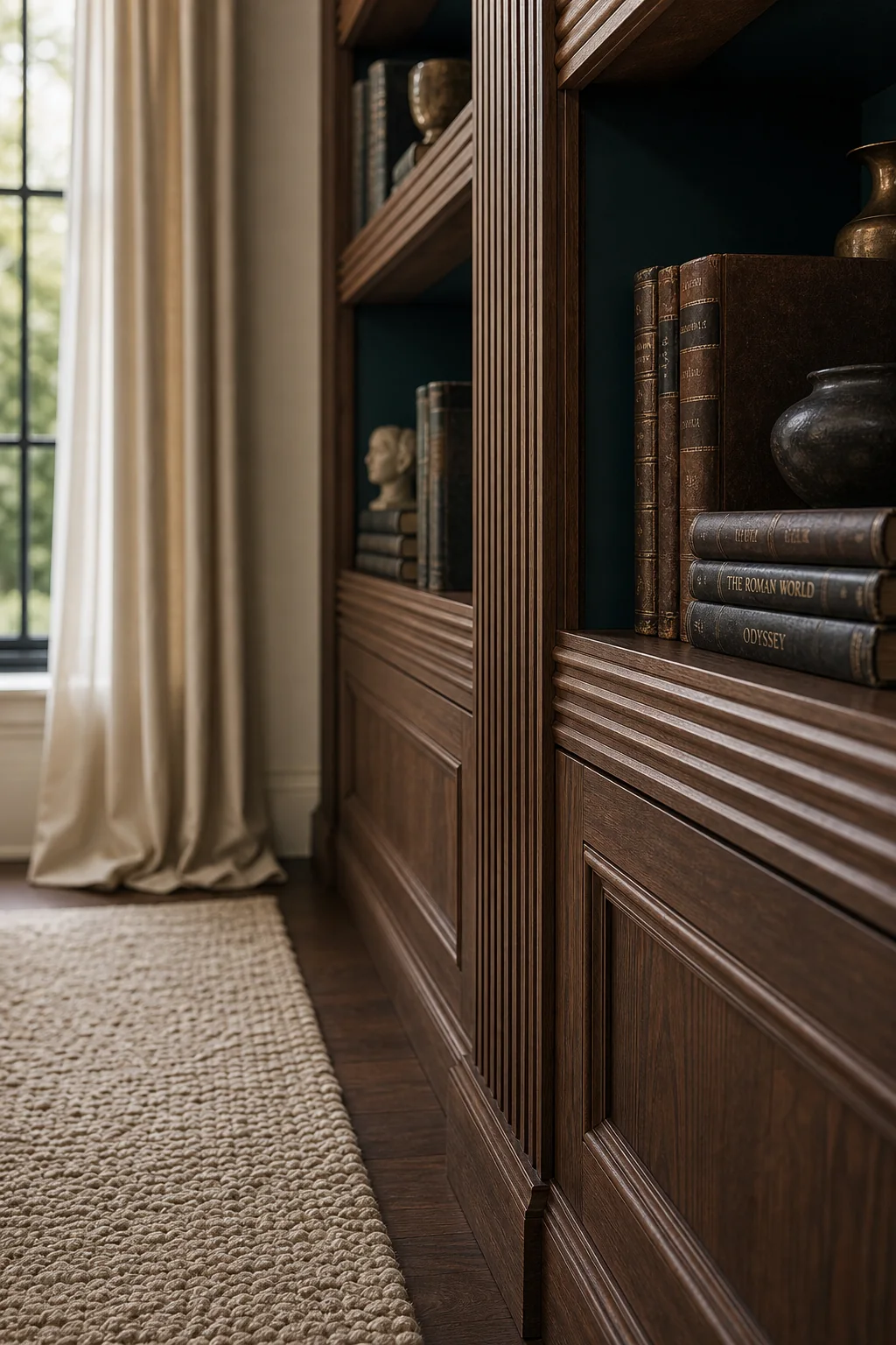 The Hidden Depths in the finished home library
