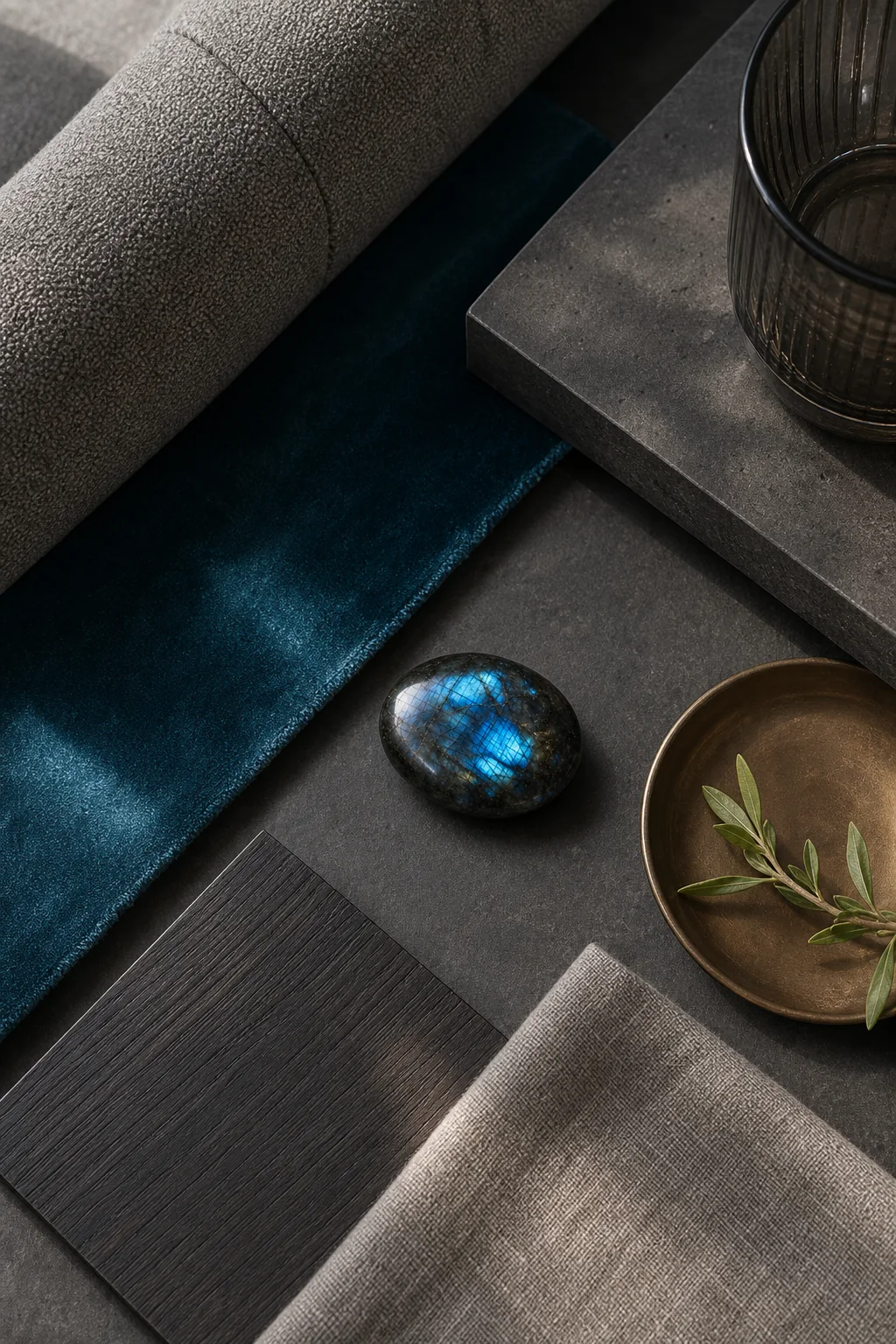 Softening Architecture with Ovoid Silhouettes in the finished living room