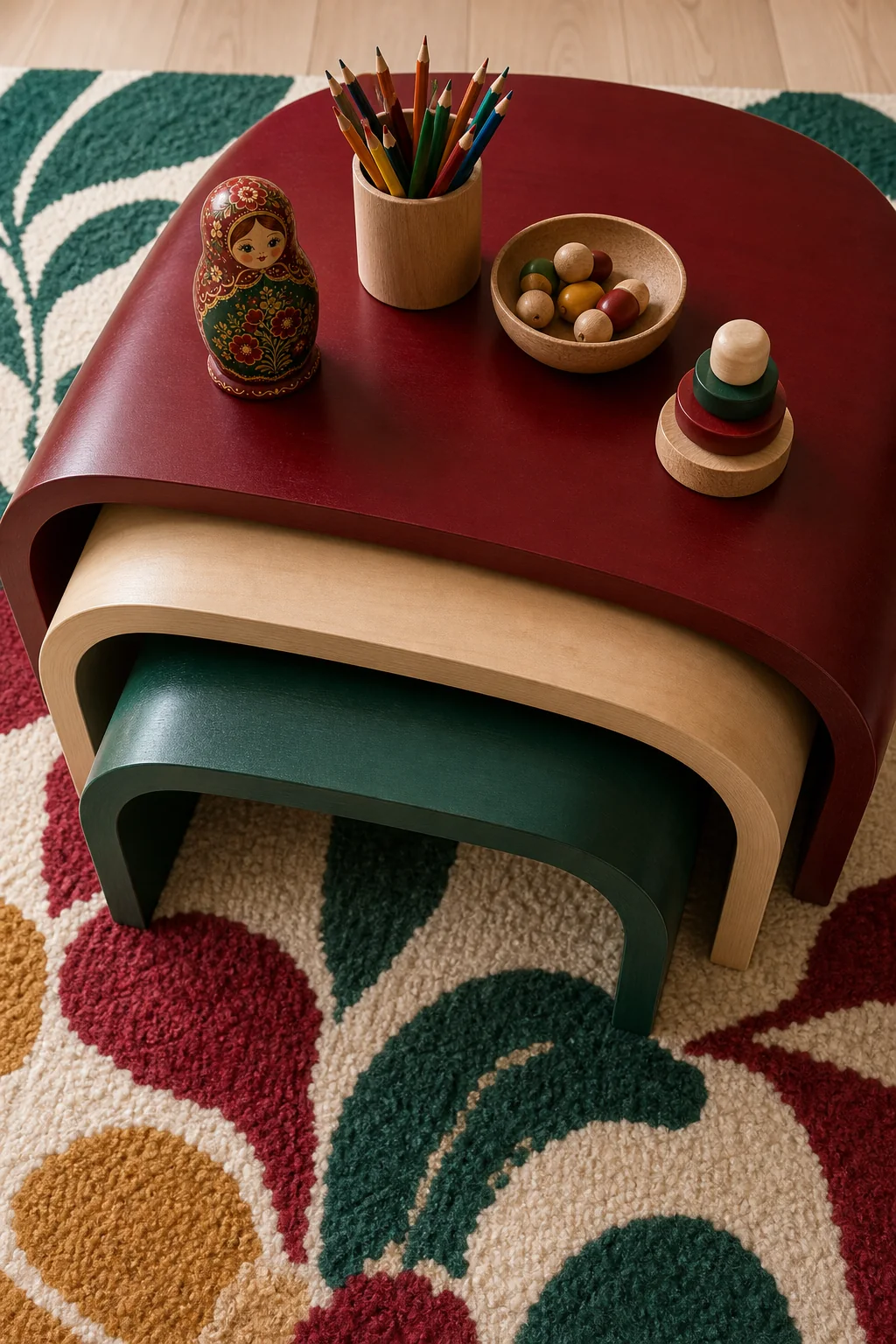 Designing for Decreasing Scale in the finished kids playroom