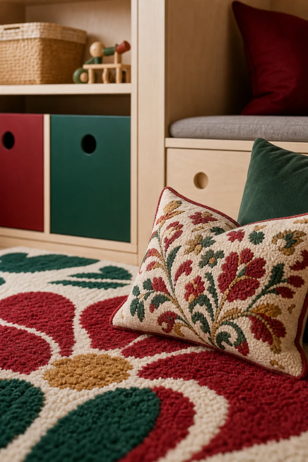 Anchoring With Jewel Tones in the finished kids playroom