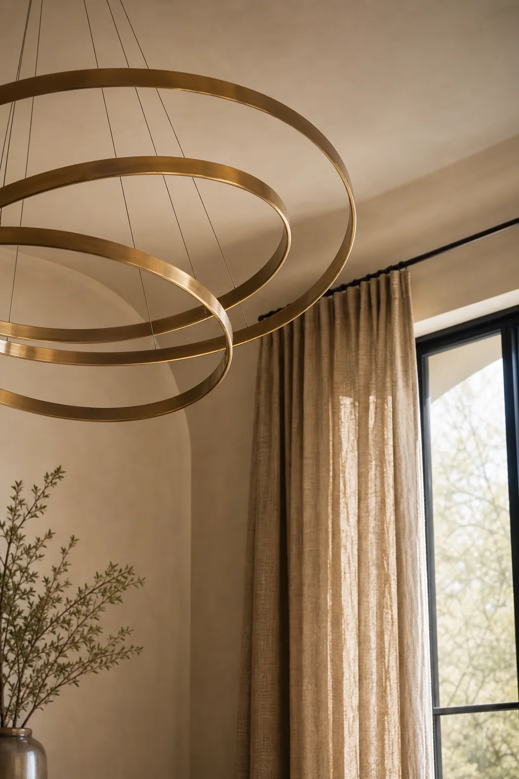 Contrasting the polished and the raw in the finished formal dining room
