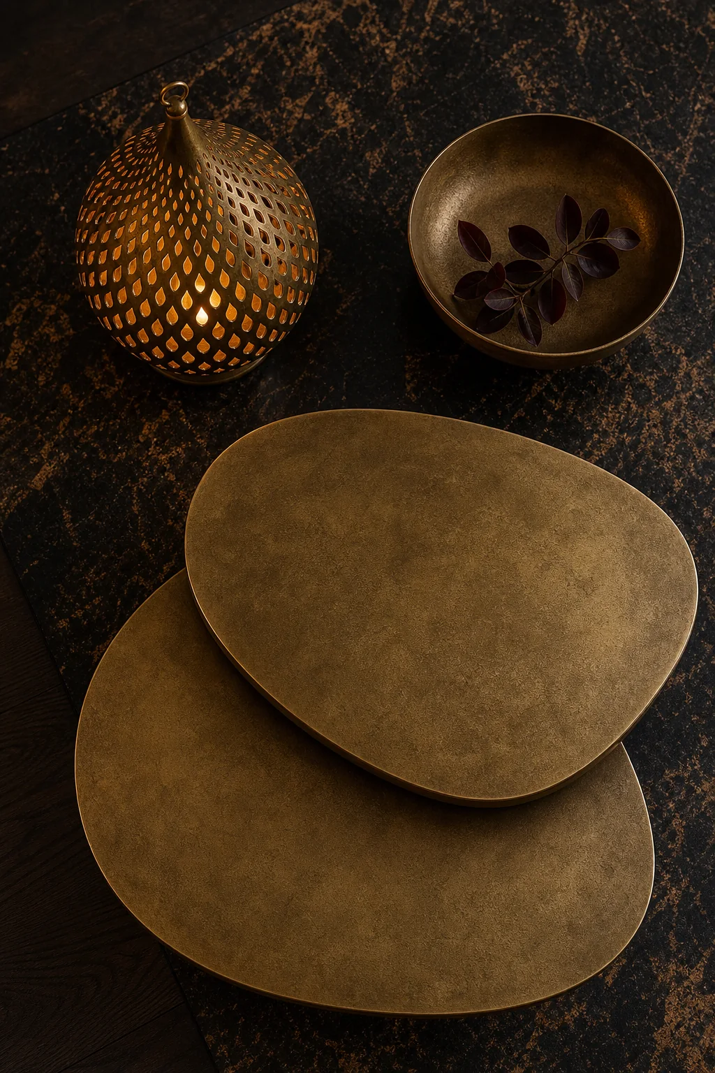 Echoing Teardrop Geometry in the finished basement lounge