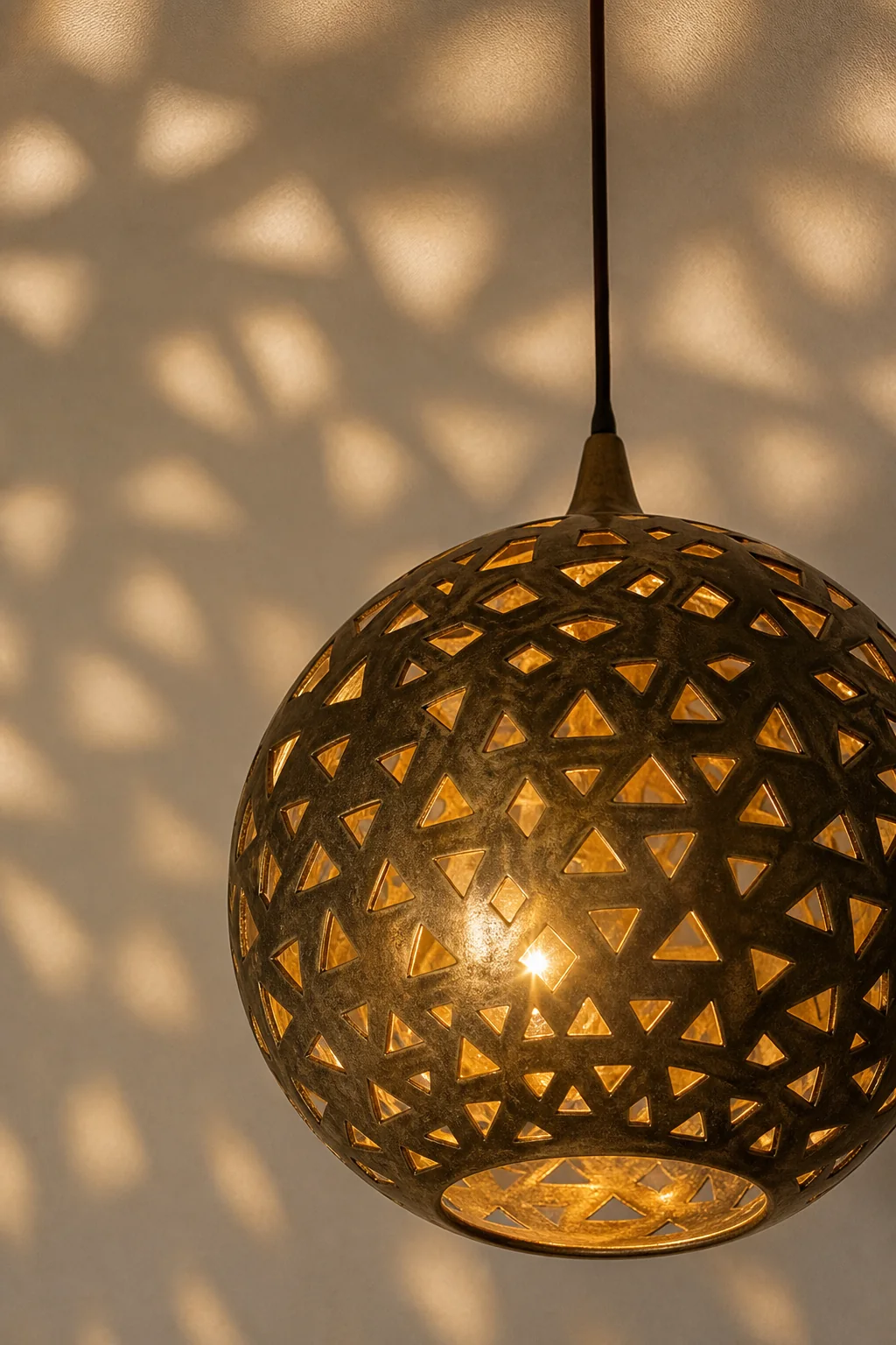 The interplay of light and negative space in the finished entryway
