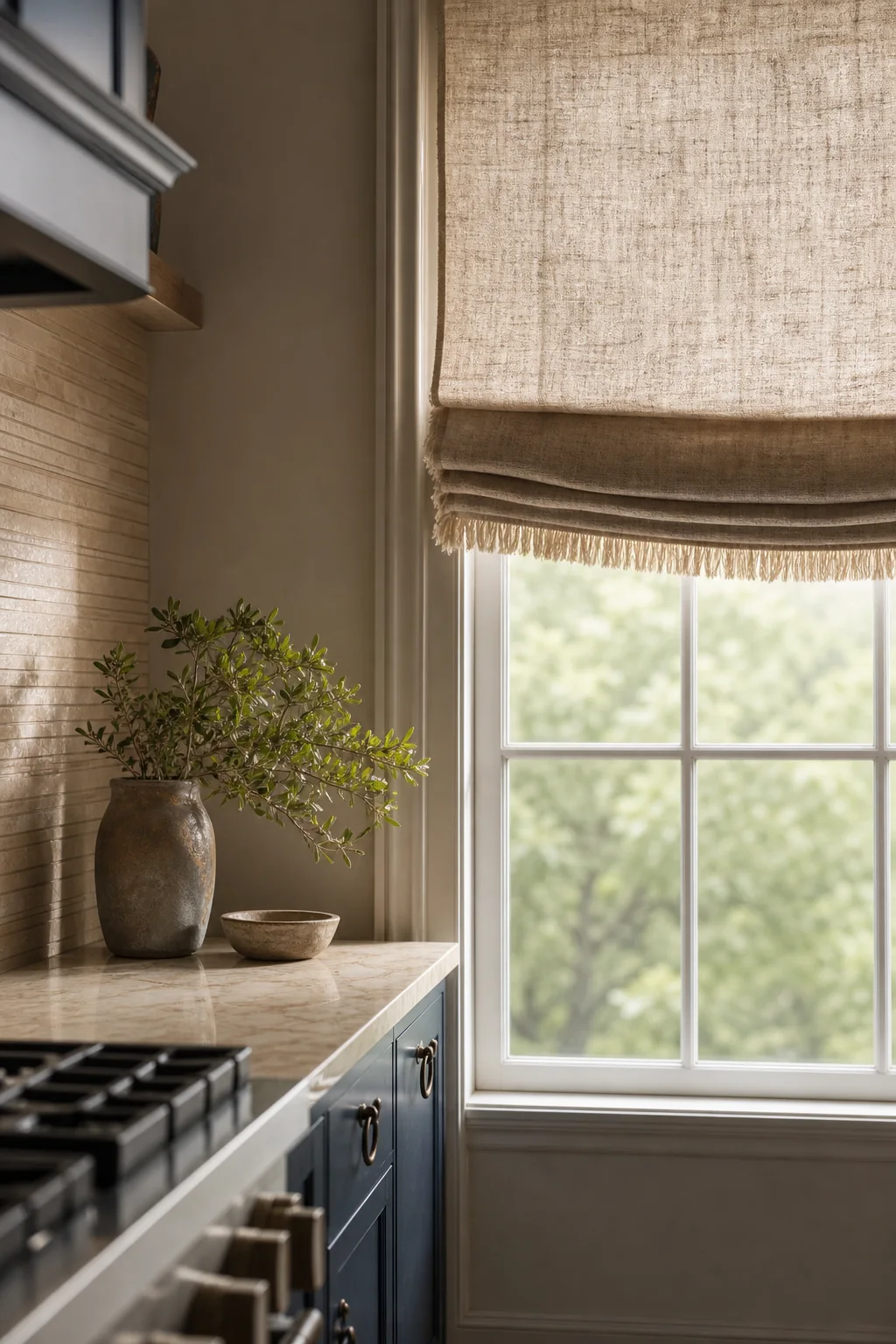 Embracing the frayed edges in the finished galley kitchen