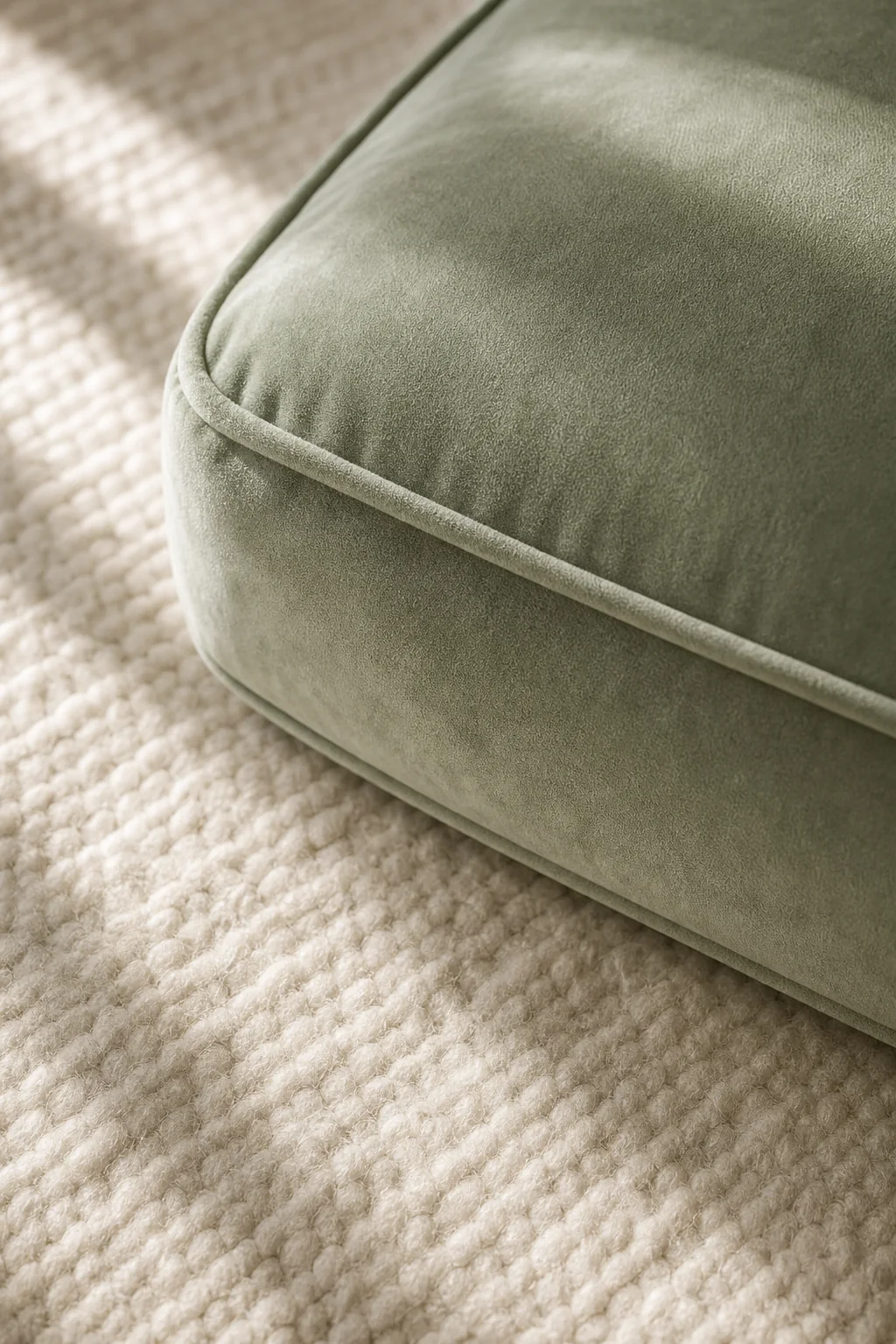 Layering Sound-Dampening Textiles in the finished meditation nook