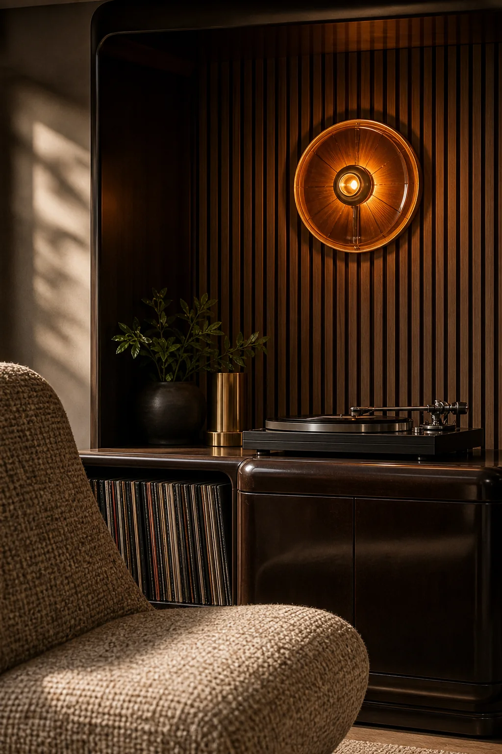 Weaving tactile sound barriers in the finished listening nook