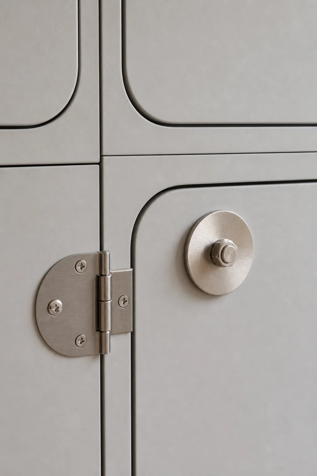 Highlighting the honest hardware in the finished kids playroom